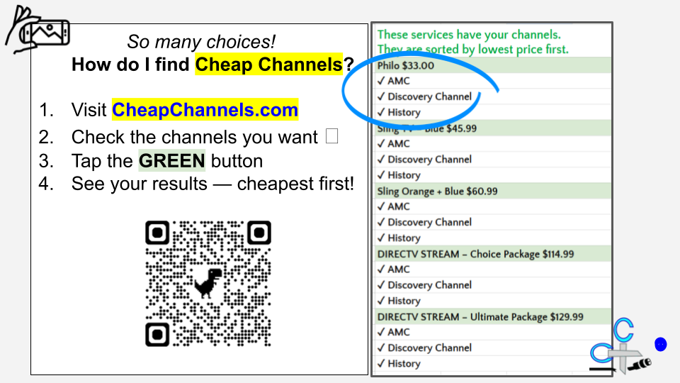 Cheap Channels Example